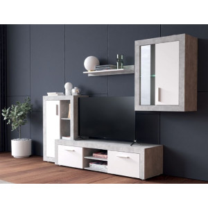 Стенка в гостиную Тера / Tera БРВ Бетон/нимфея аль...